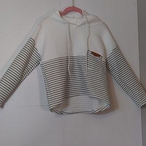 DSONABED JEANS DRAWSTRING HOODIE PULLOVER